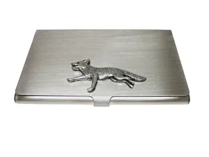 Running Fox Business Card Holder