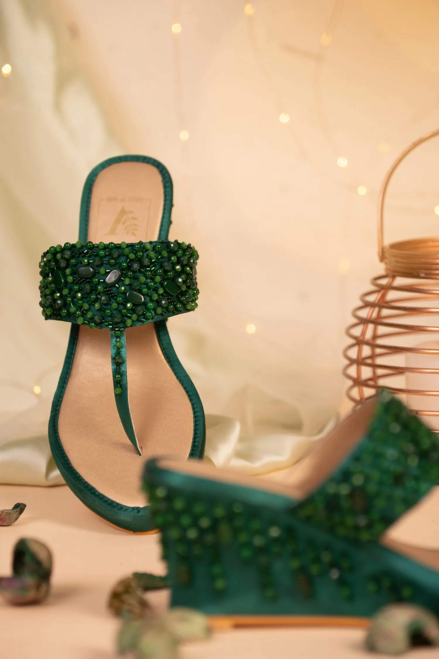 Samara Green Wedges