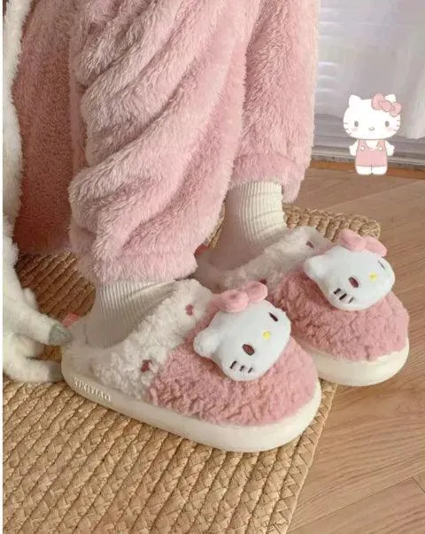 Sanrio Fuzzy Warm Slippers