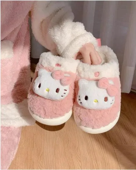 Sanrio Fuzzy Warm Slippers