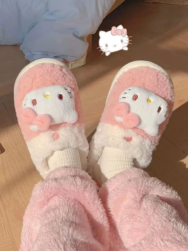 Sanrio Fuzzy Warm Slippers
