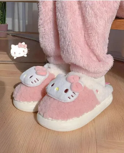 Sanrio Fuzzy Warm Slippers