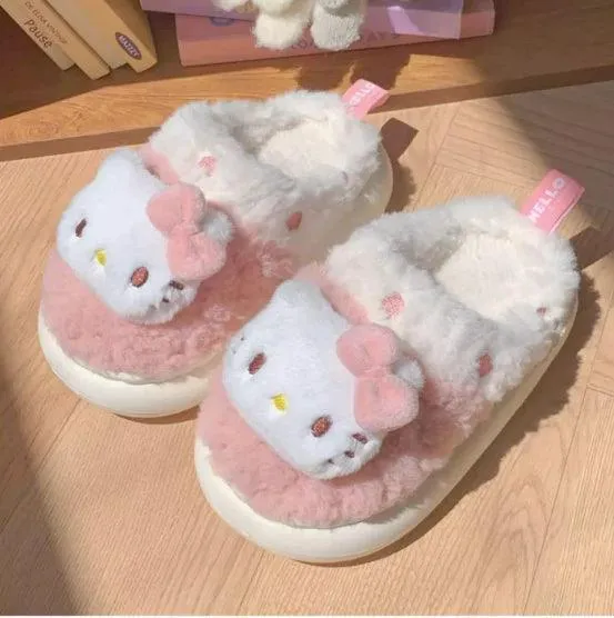 Sanrio Fuzzy Warm Slippers