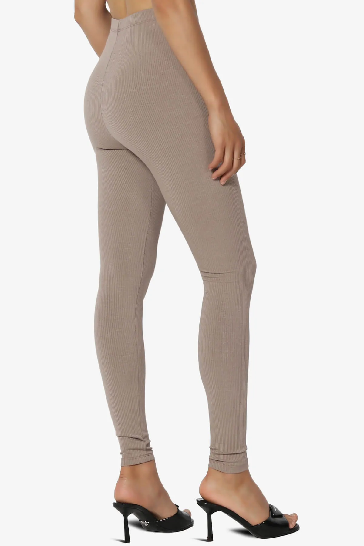 Santana Ribbed High Waist Ankle Leggings