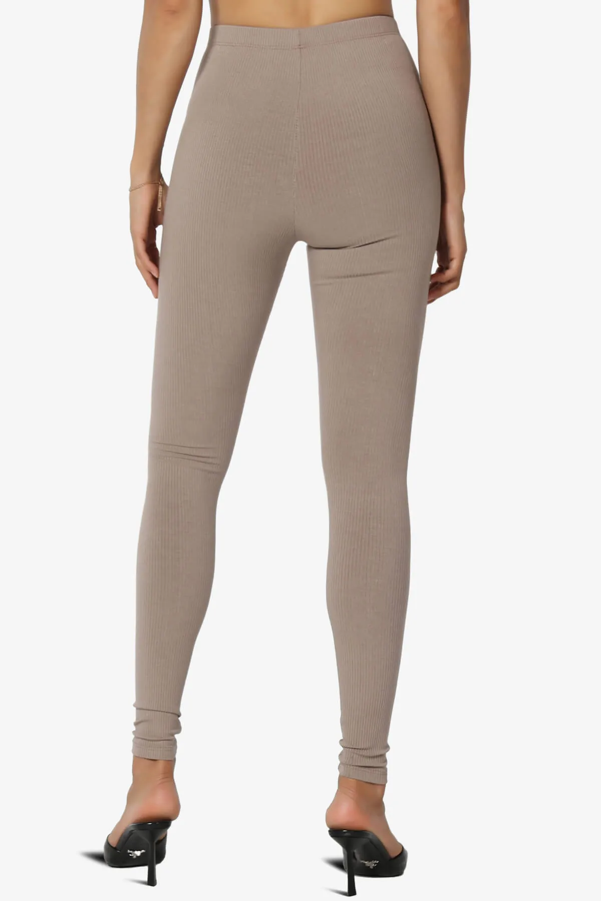Santana Ribbed High Waist Ankle Leggings