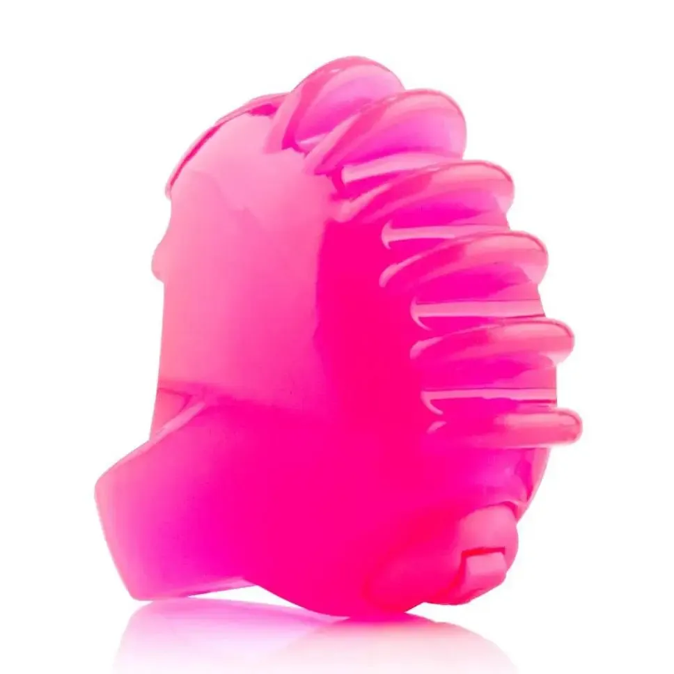Screaming o Stretchy Pink Rubber Discreet Finger Vibrator