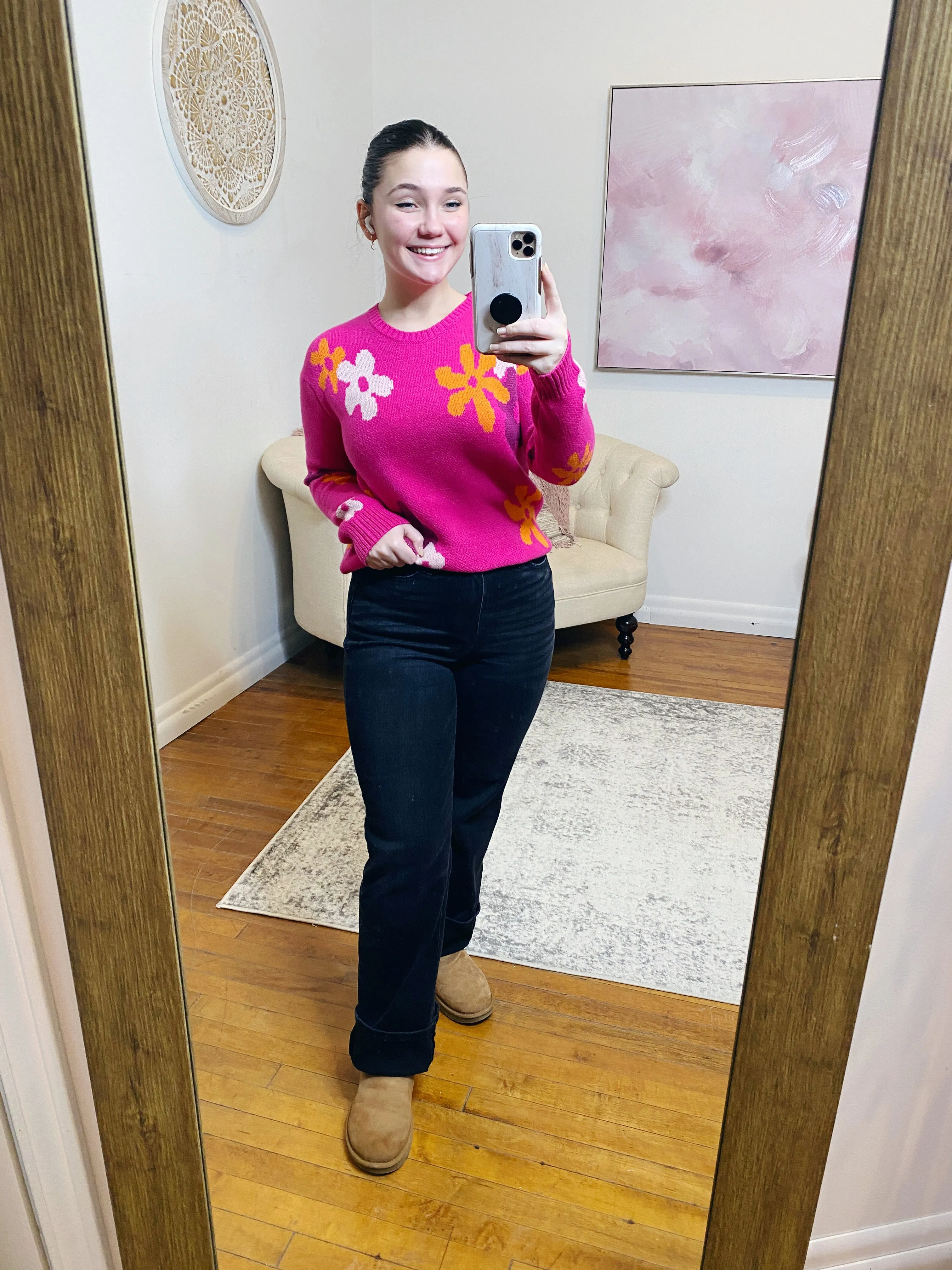 Selena Flower Sweater FINAL SALE