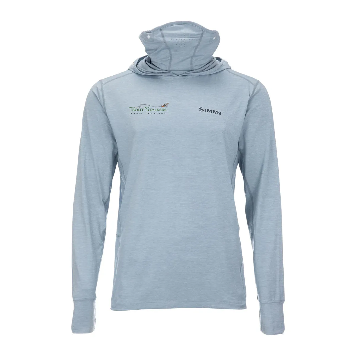 Simms MTS Logo SolarFlex® Guide Cooling Hoody Steel Blue