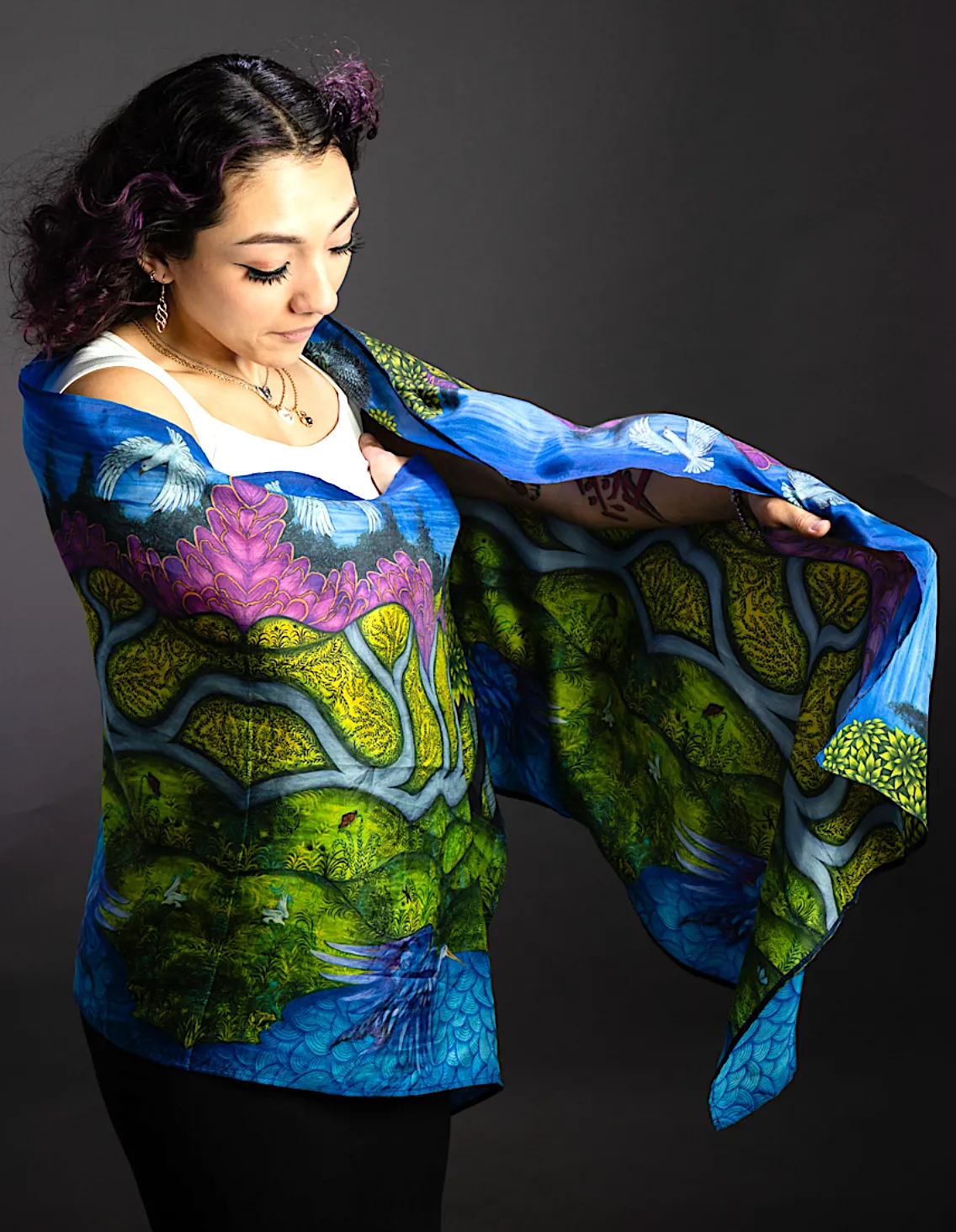 Spring Silk Shawl