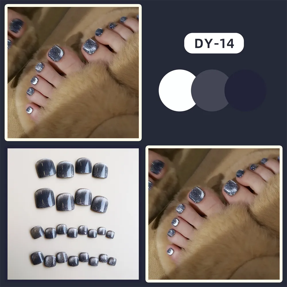 Square Toe Dark Grey Shine