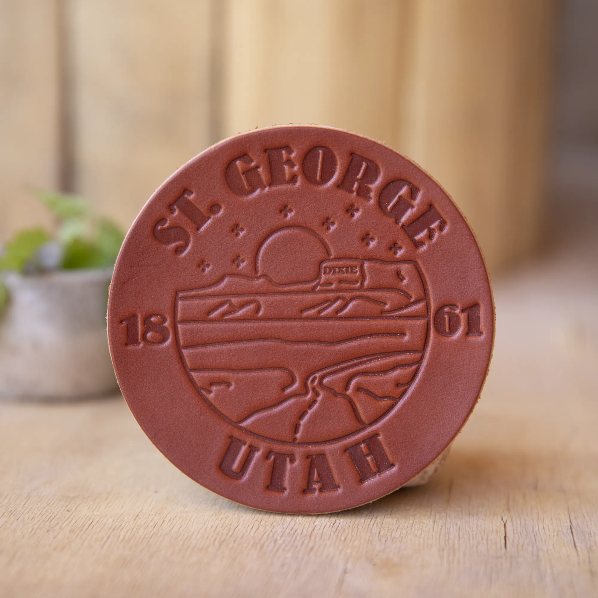 St. George - Leather Coasters
