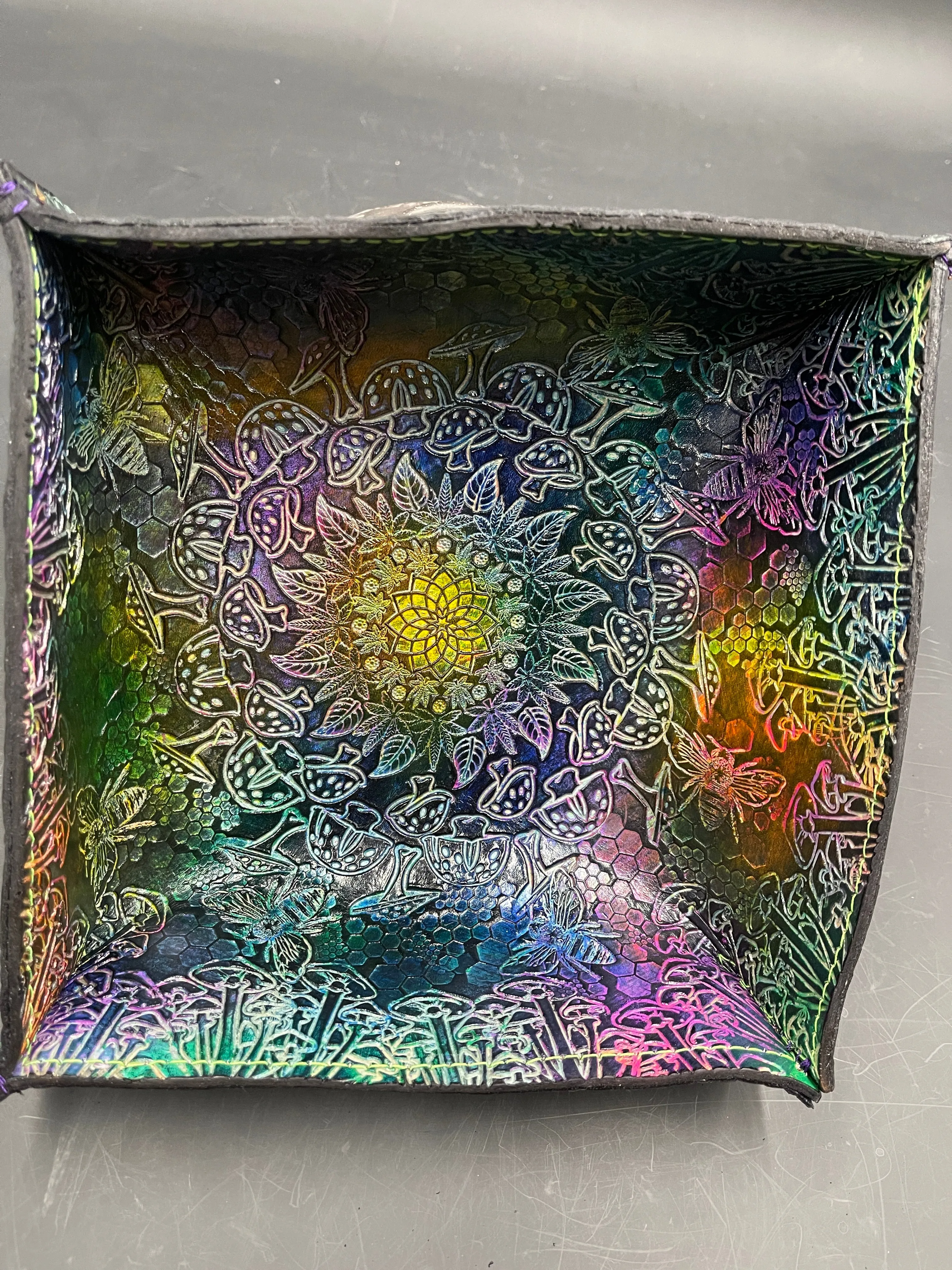 Stamped Leather Tray - Miscellaneous Designs