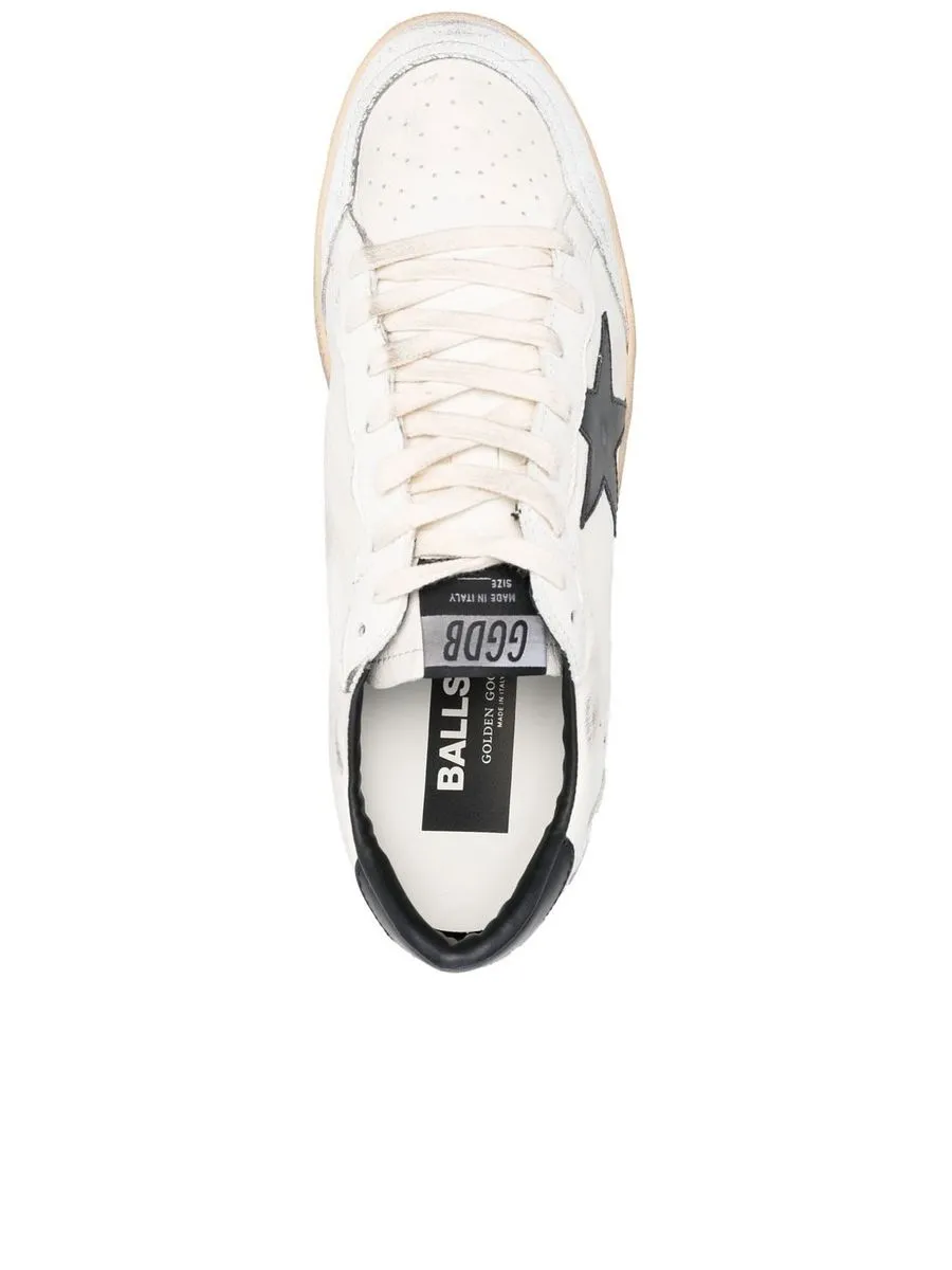 Star Patch Leather Sneakers