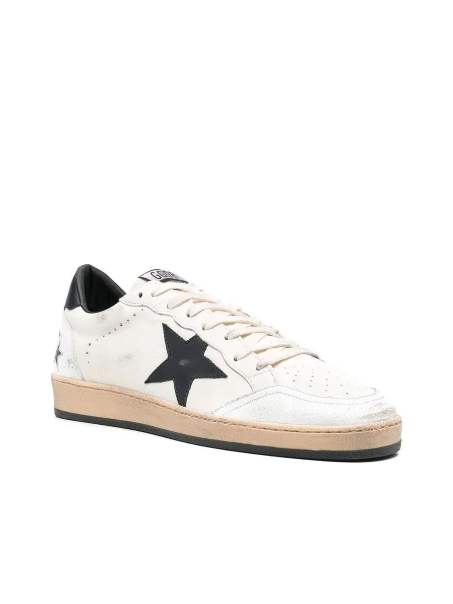 Star Patch Leather Sneakers