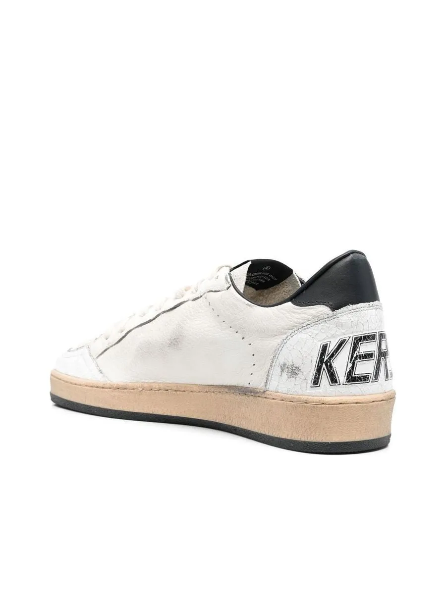 Star Patch Leather Sneakers
