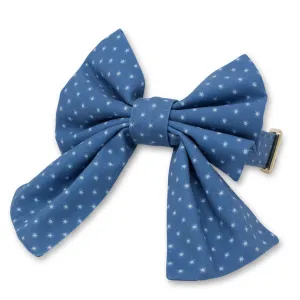 Starry Sky Classic Dog Collar   Sailor Bow