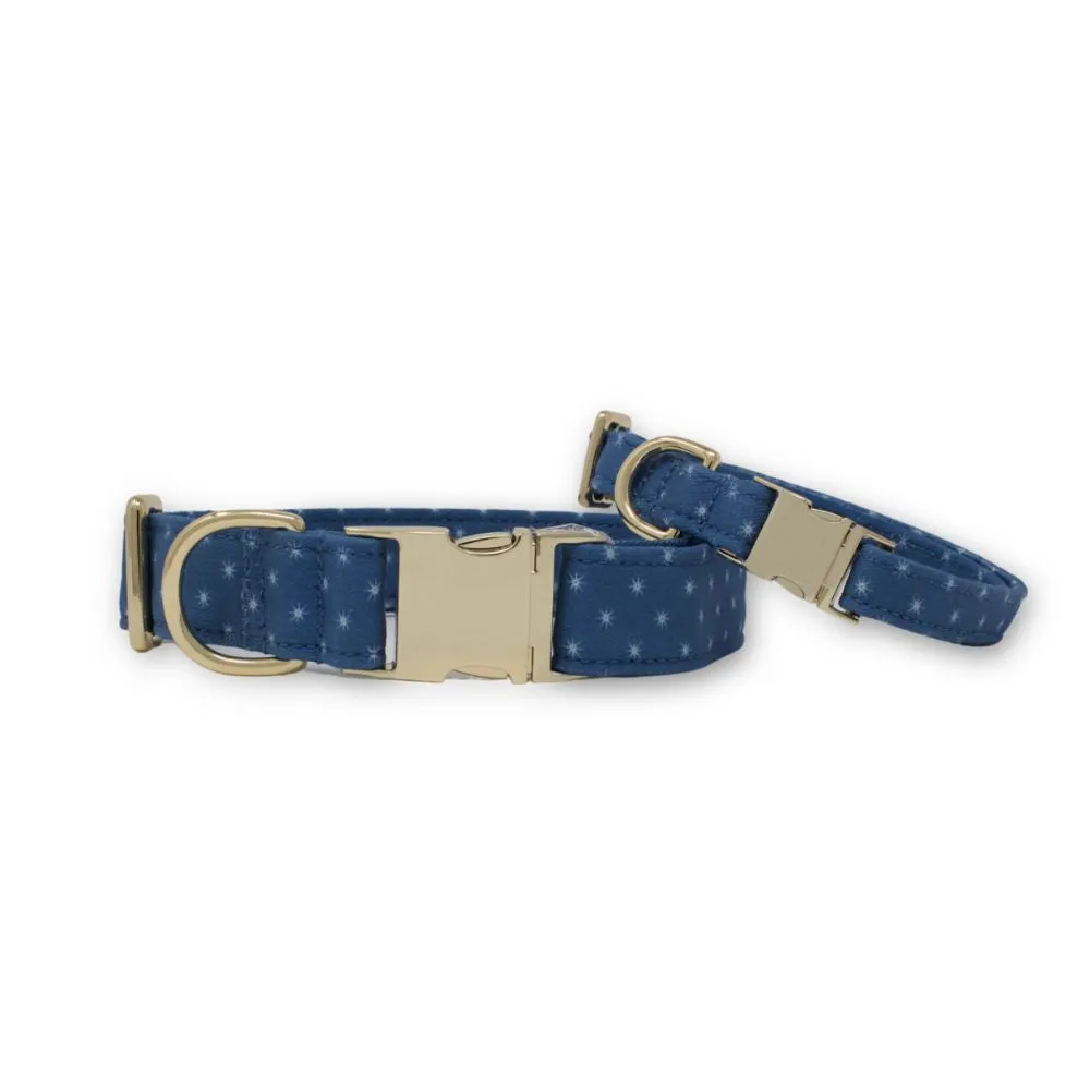 Starry Sky Classic Dog Collar   Sailor Bow