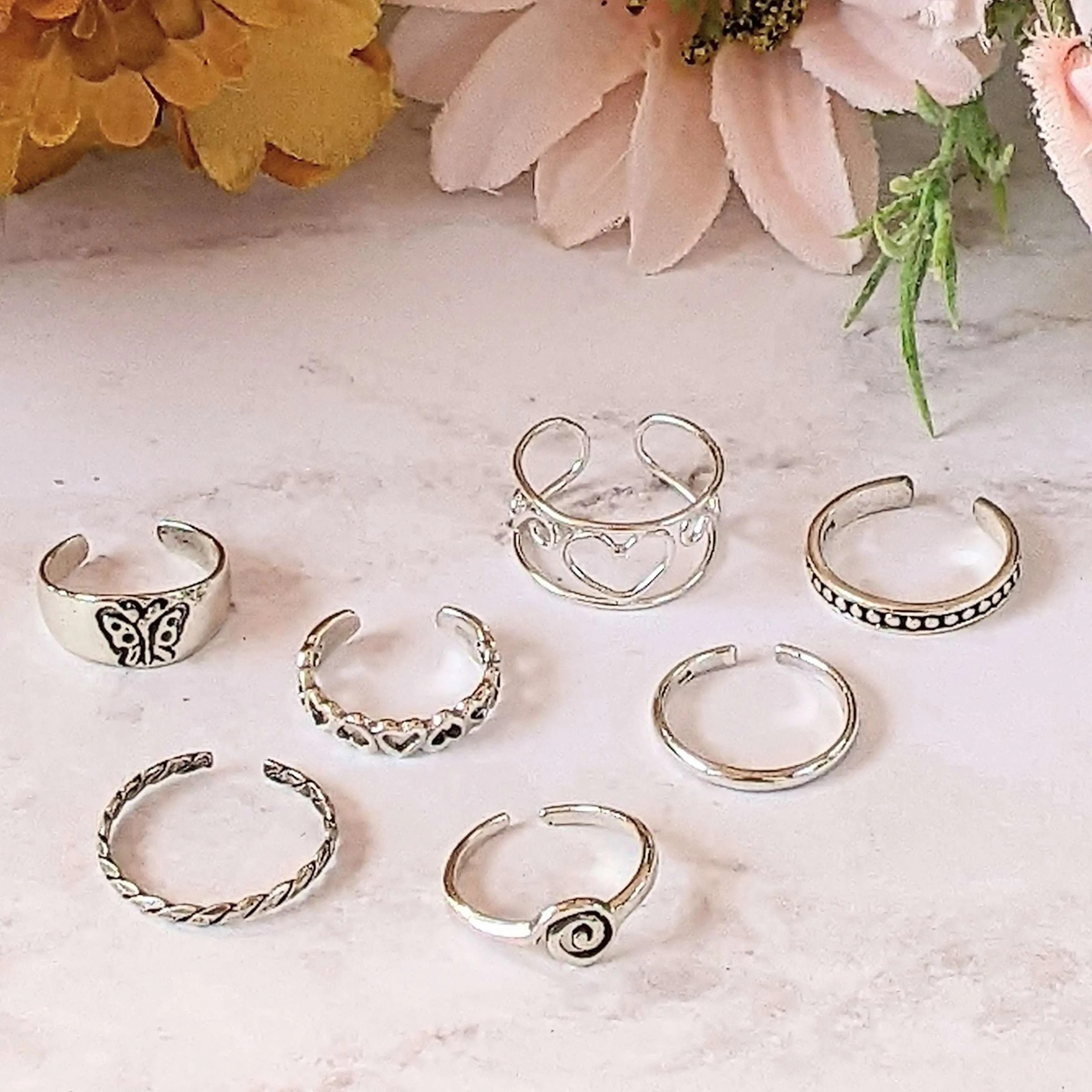 Studded Toe Ring