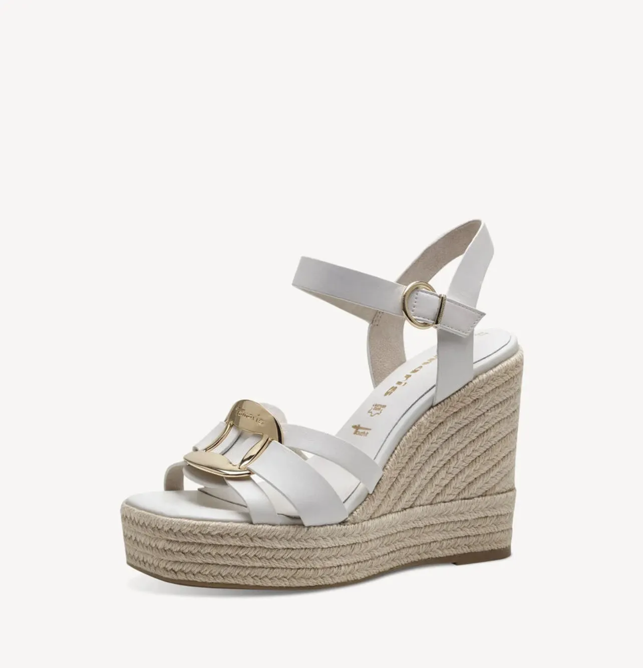 Tamaris - 28344 White Wedge Espadrille