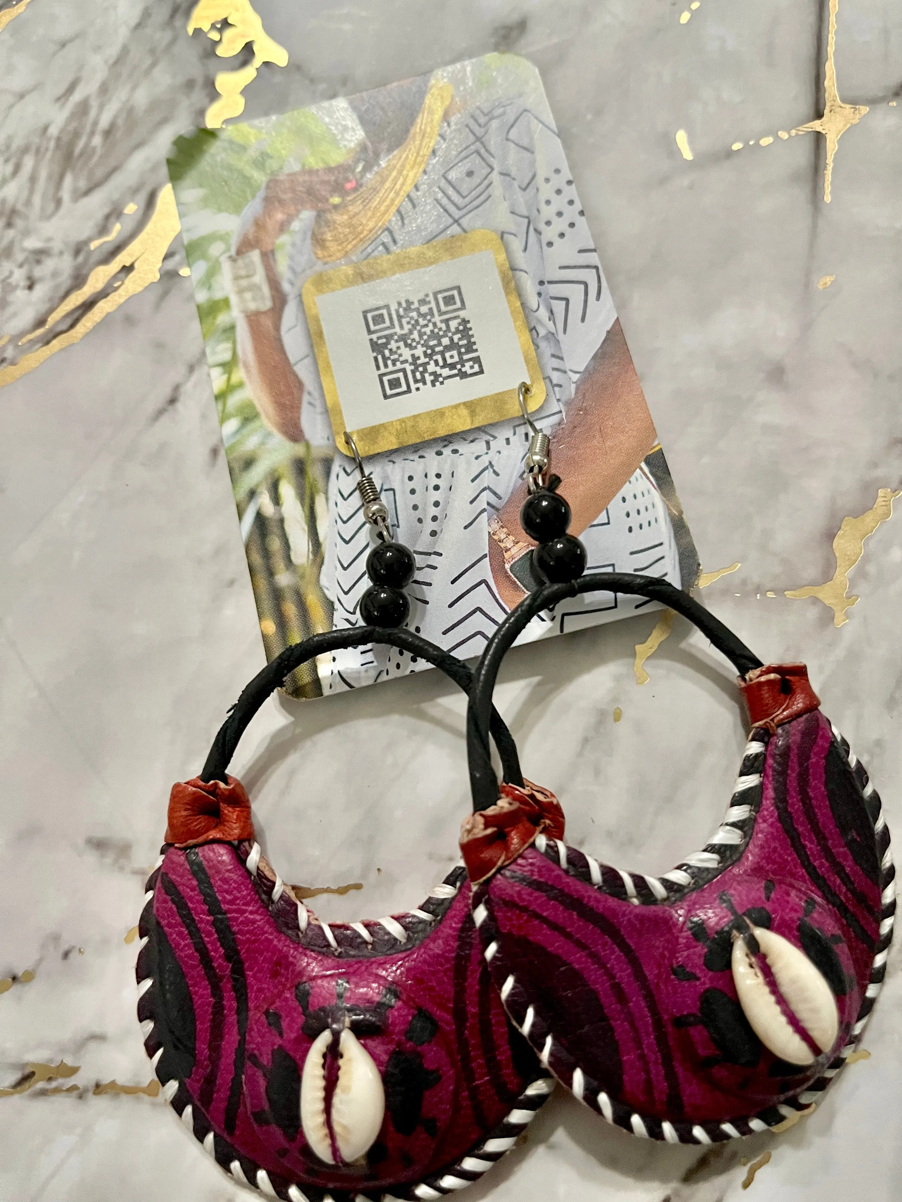 Tandi Leather Earrings