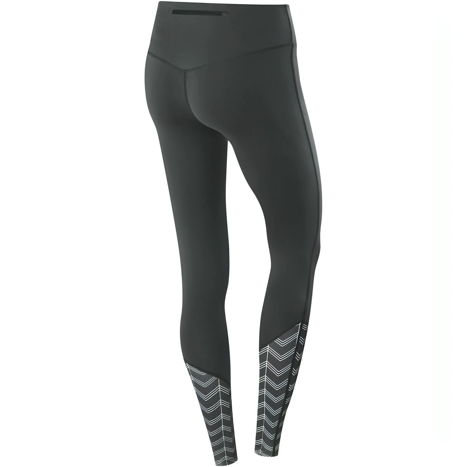 TCA Impulse Printed Womens Long Running Tights - Grey