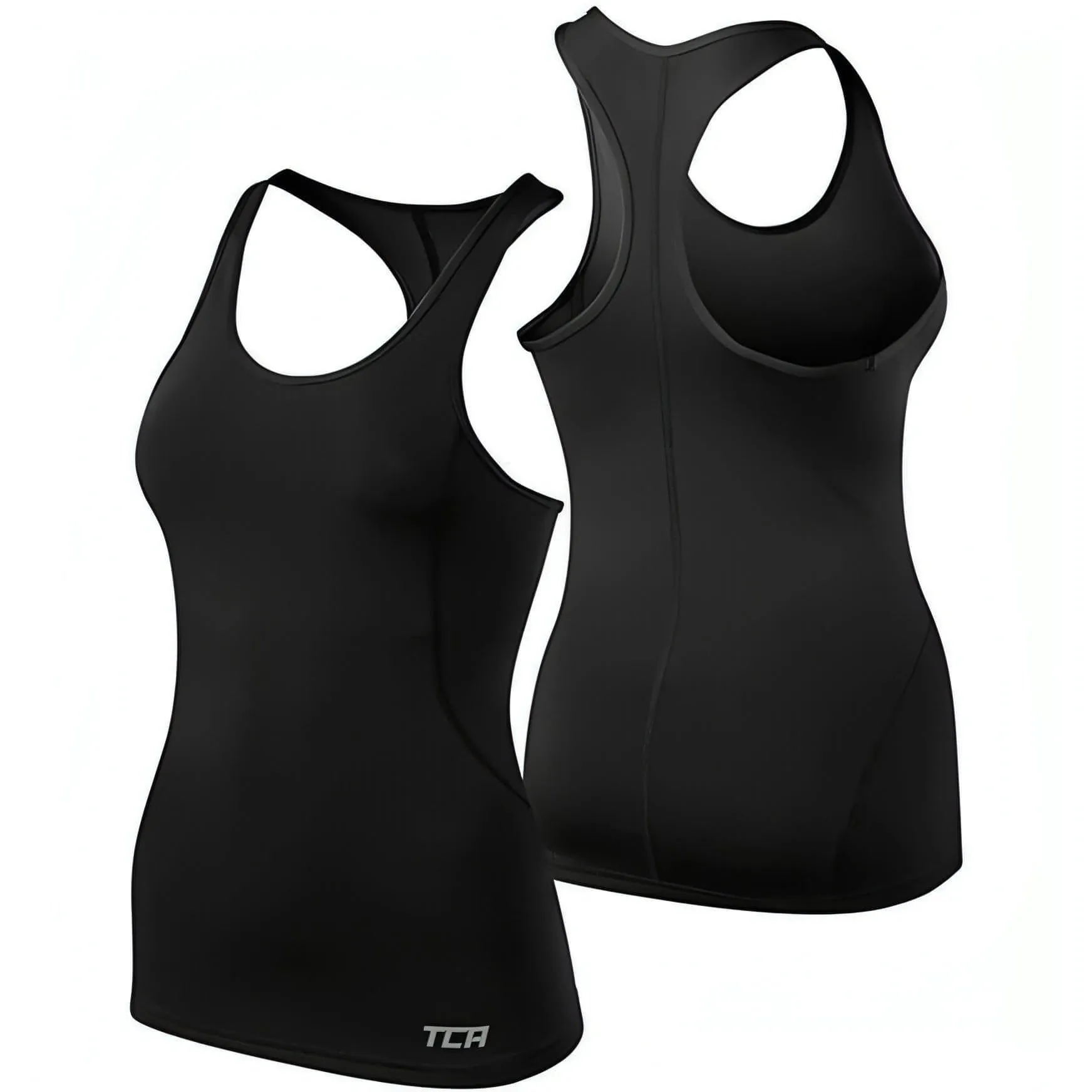 TCA Pro Performance Womens Running Vest Tank Top - Black