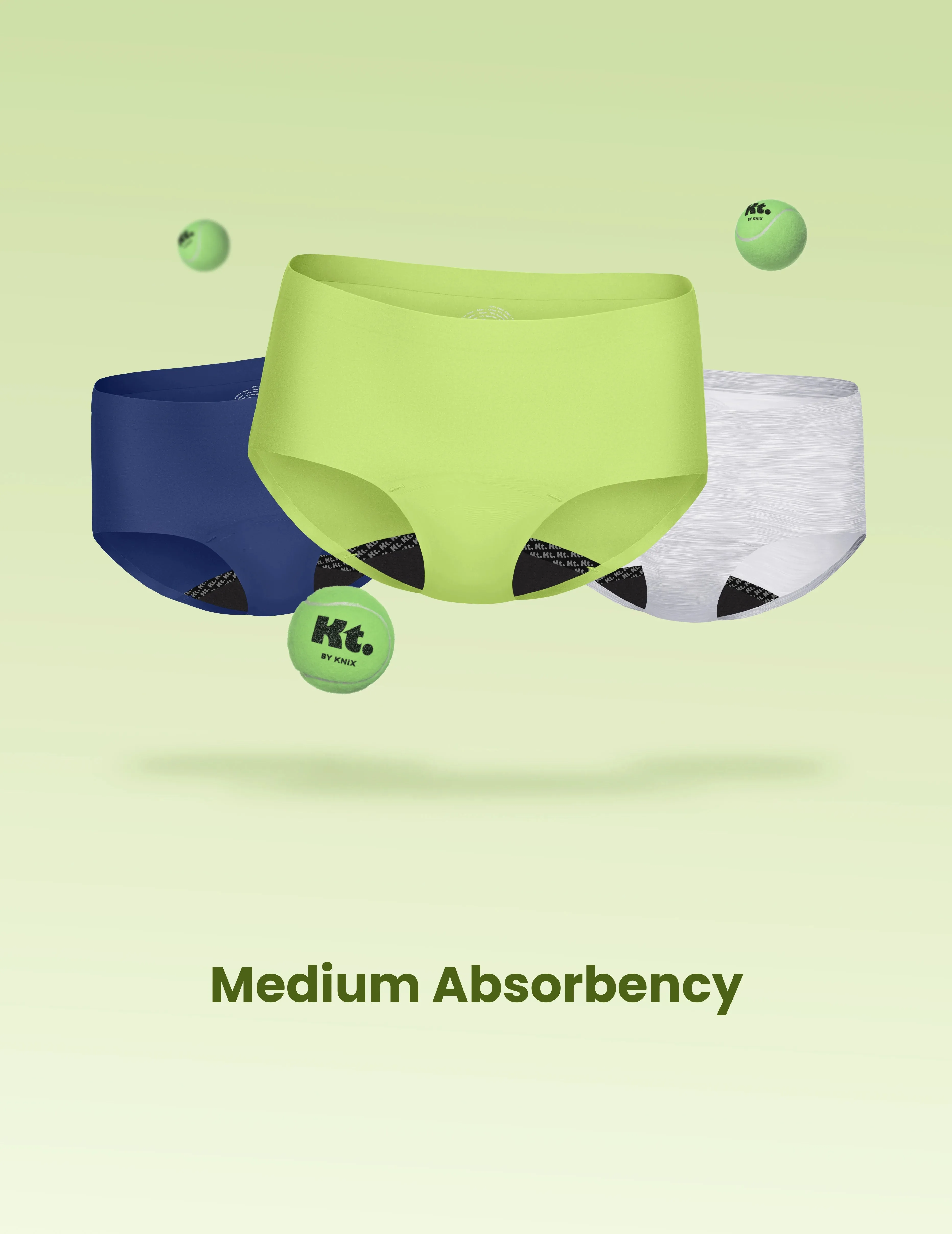Teen Leakproof UltraThin No-Show Boyshort 3-Pack - Kit