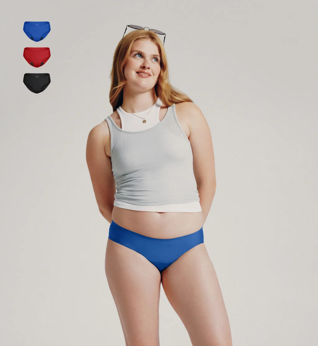 Teen Leakproof UltraThin No-Show Boyshort 3-Pack