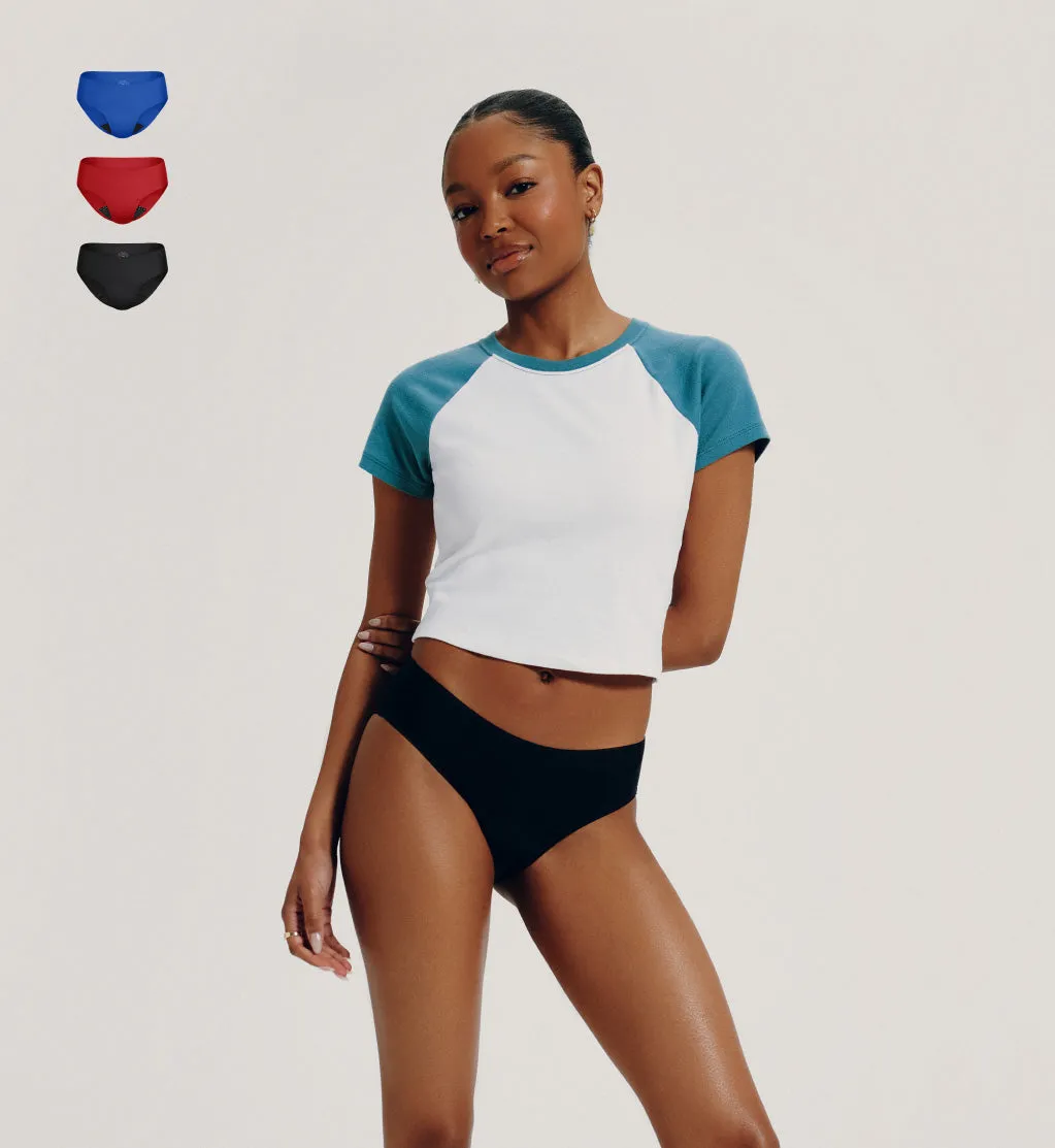 Teen Leakproof UltraThin No-Show Boyshort 3-Pack