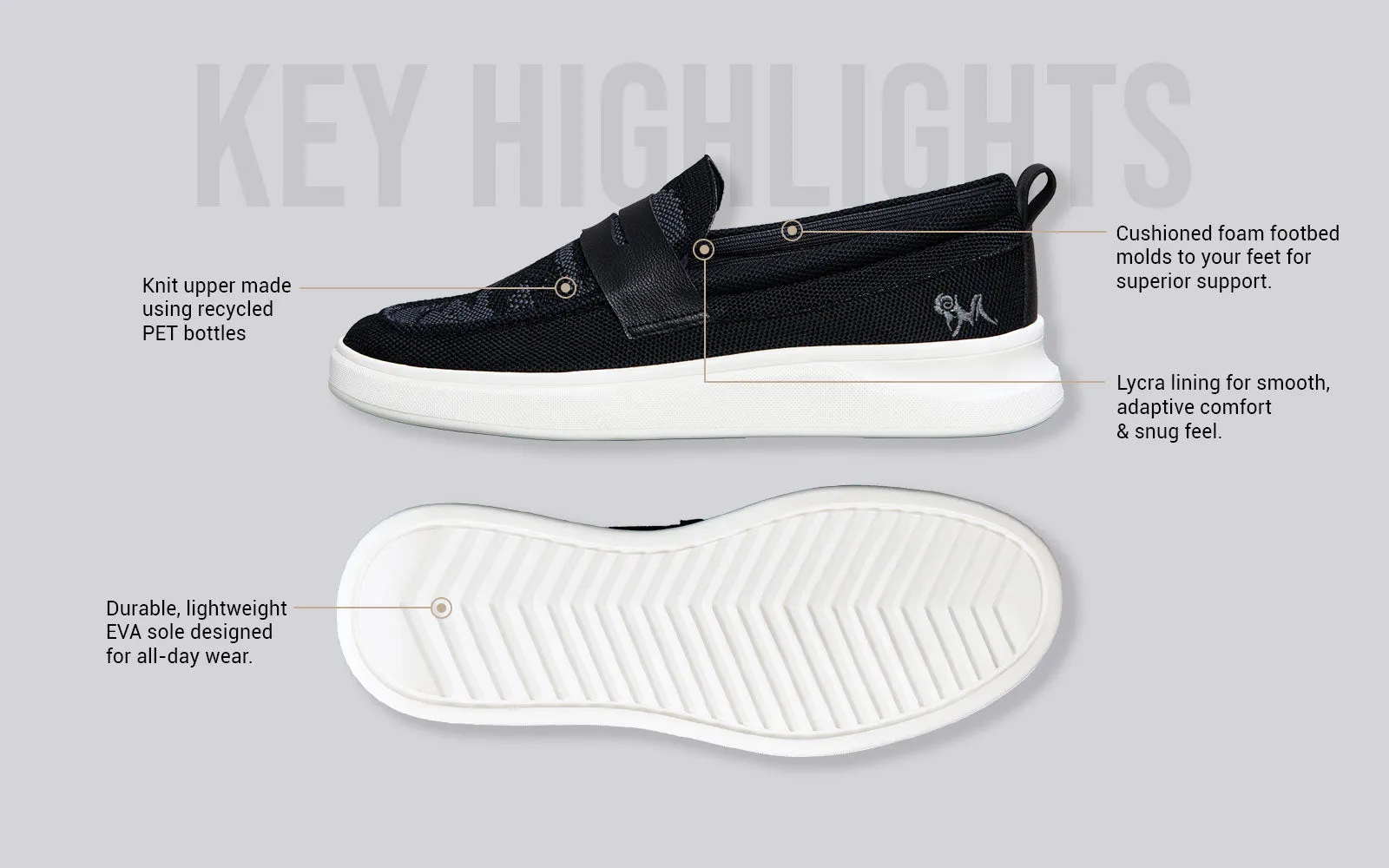 The Breezy Loafers : Black