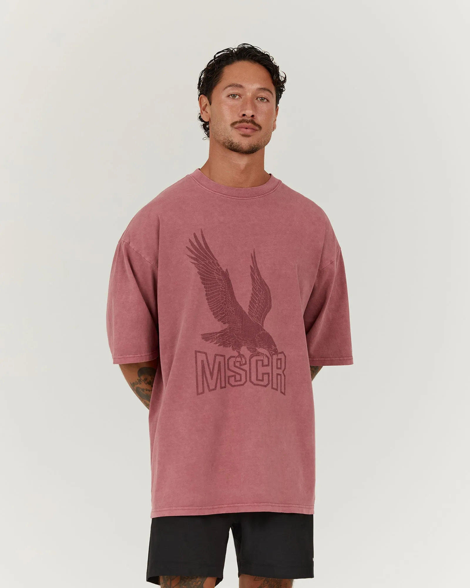 TIMELESS EAGLE TEE - FADED BERRY