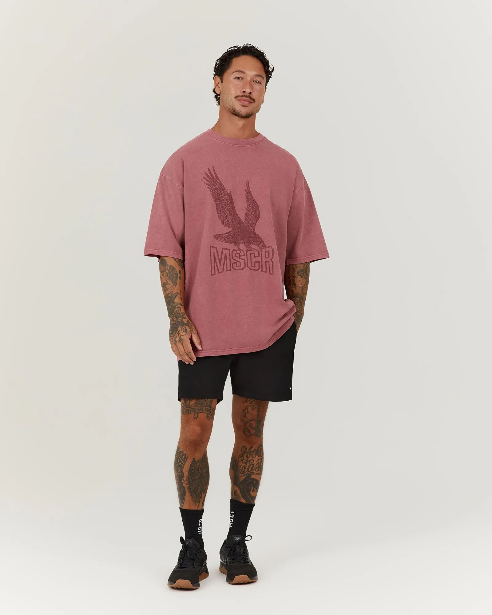 TIMELESS EAGLE TEE - FADED BERRY