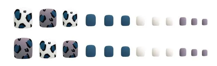 Toe Nails Blue Cow