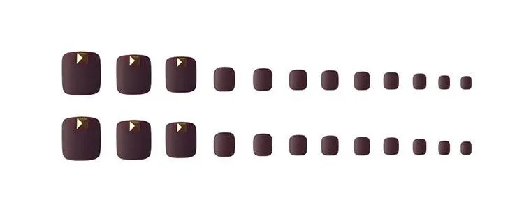 Toe Nails Chocolate