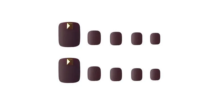 Toe Nails Chocolate