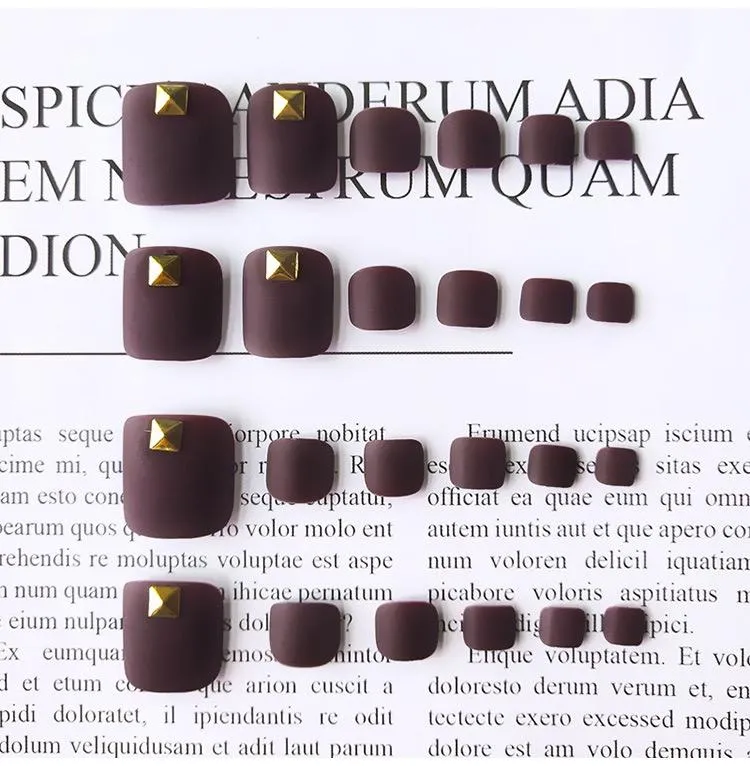 Toe Nails Chocolate