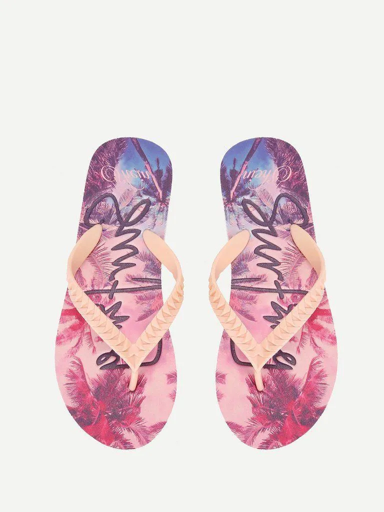 Toe Post Flat Slippers