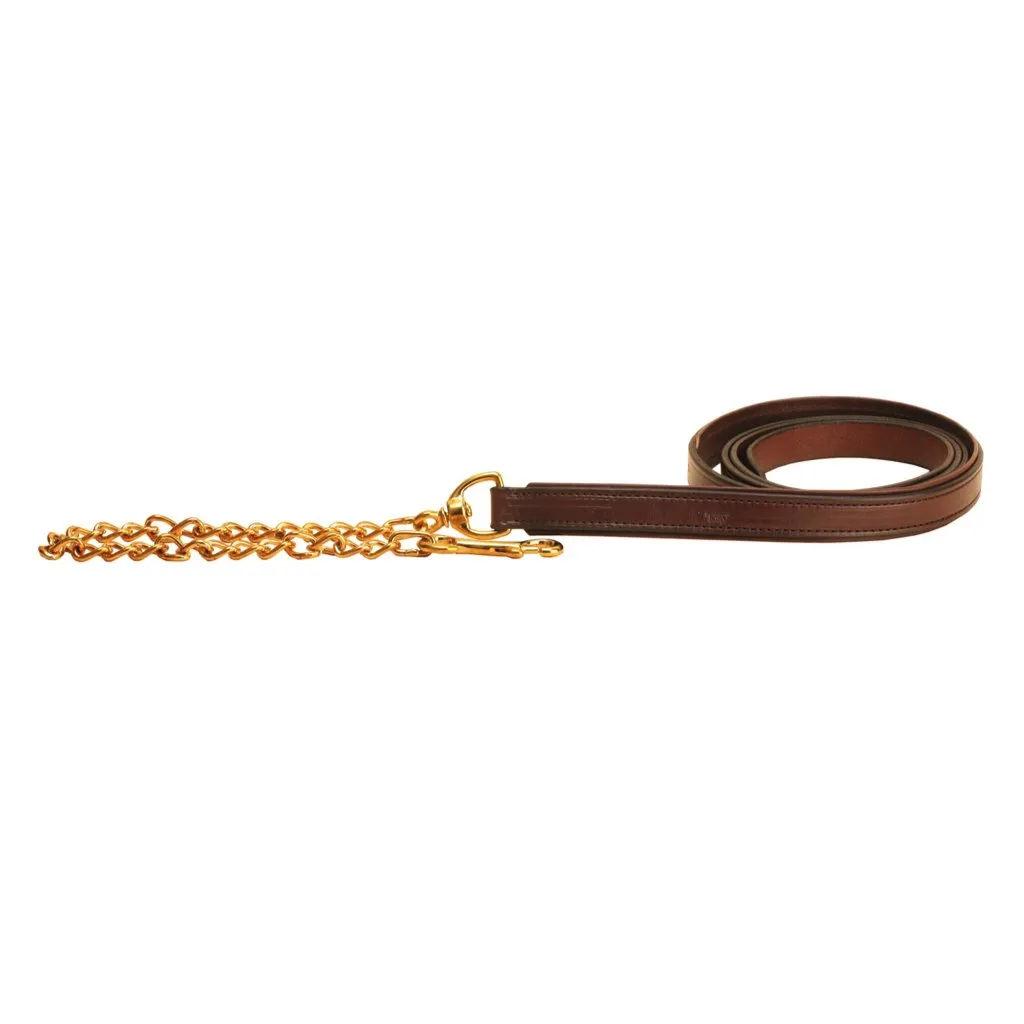 Tory Padded Lead with Brass Chain