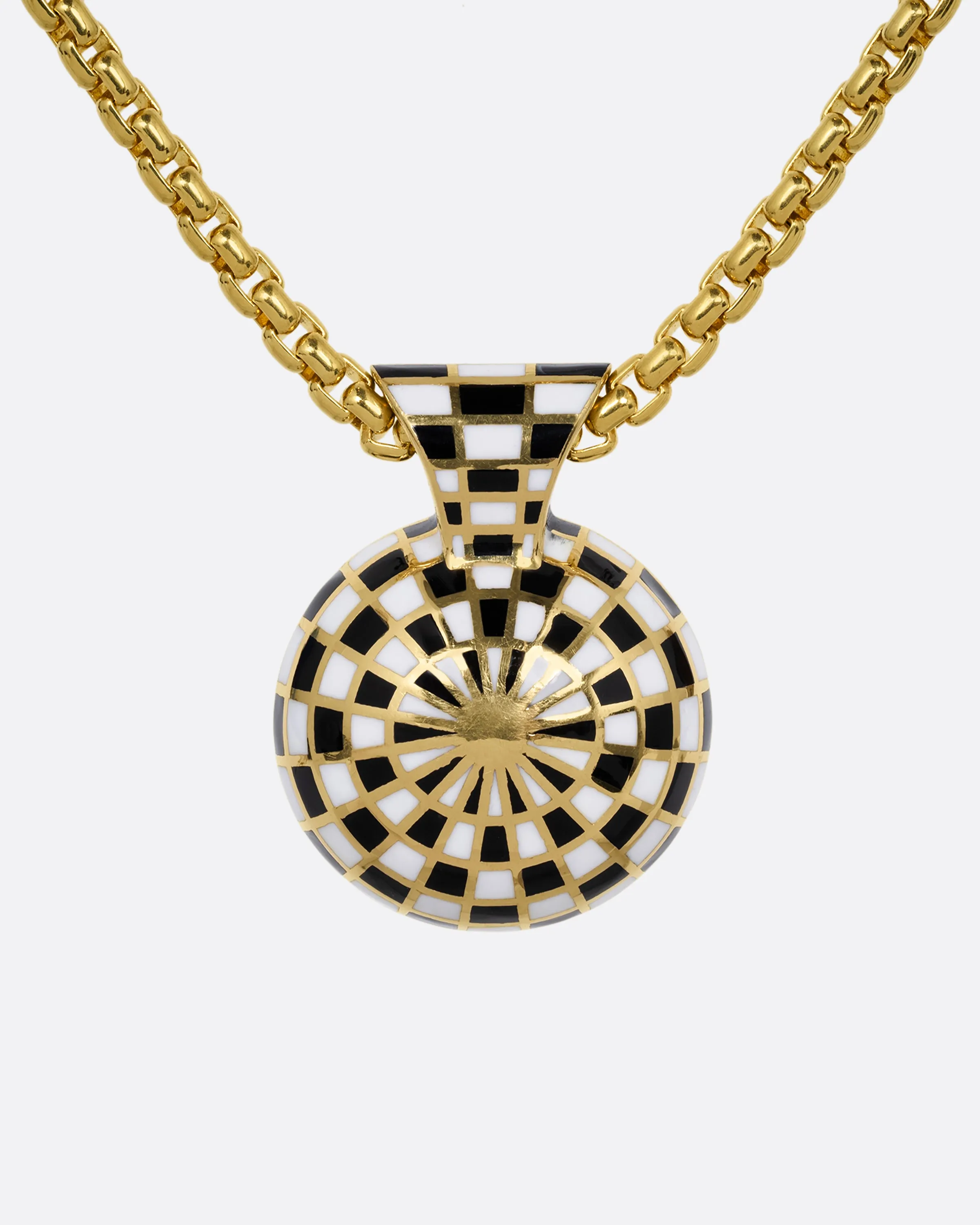 Tourmaline Checkered Pendant