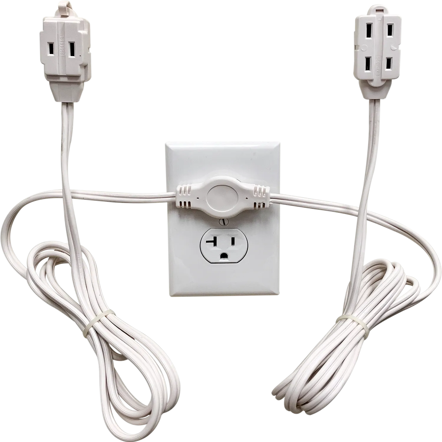 Twin (Double sided) Extension Cord Power Strip 12,18, and 24 Feet