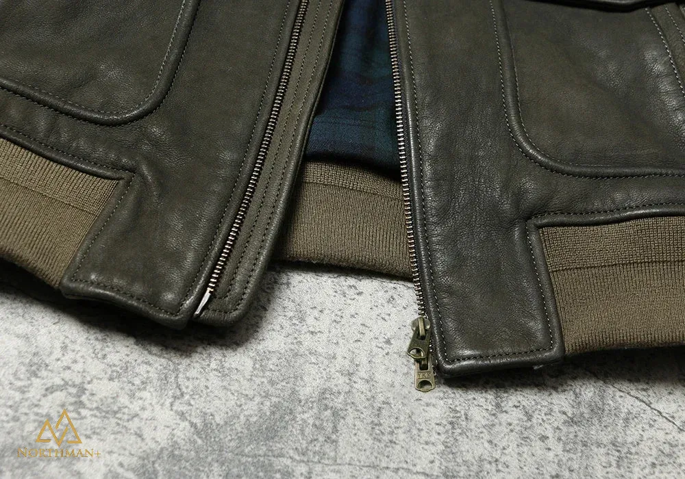 TYPE A2 FLIGHT JACKET IN OLIVE