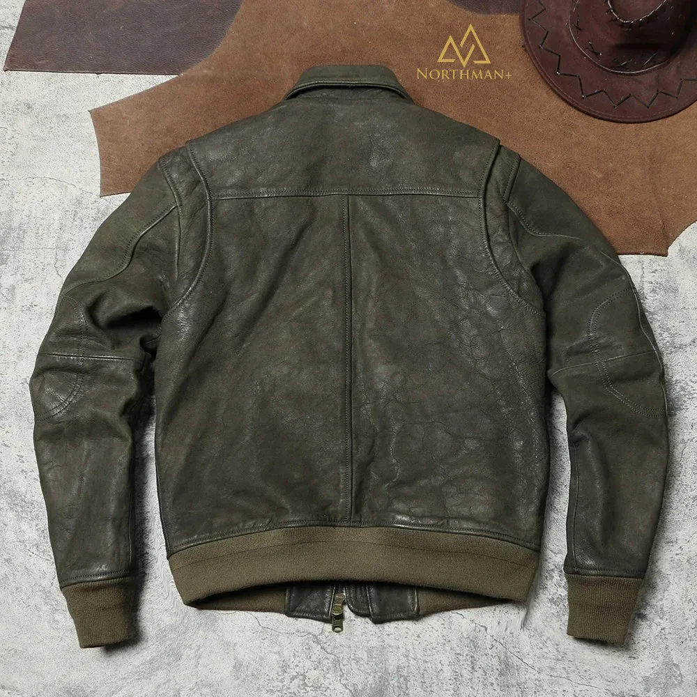 TYPE A2 FLIGHT JACKET IN OLIVE