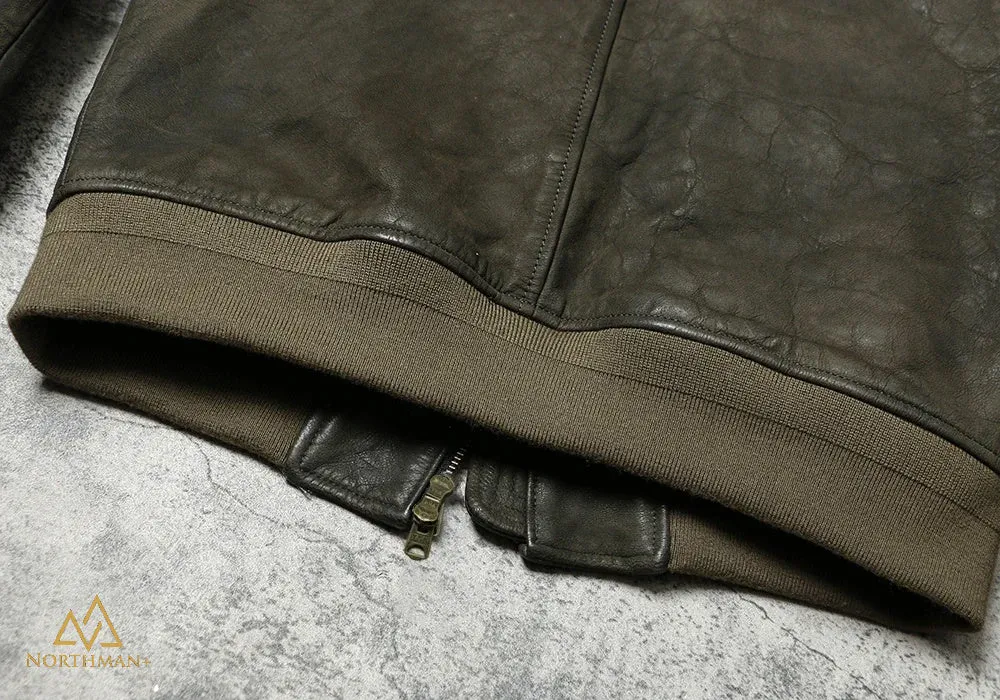 TYPE A2 FLIGHT JACKET IN OLIVE