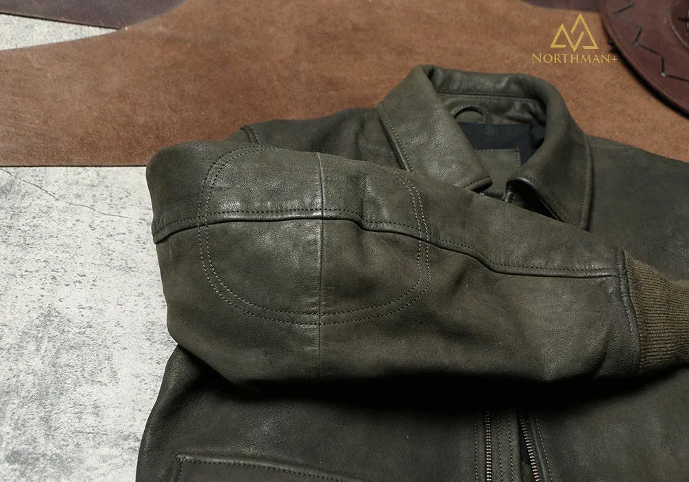 TYPE A2 FLIGHT JACKET IN OLIVE