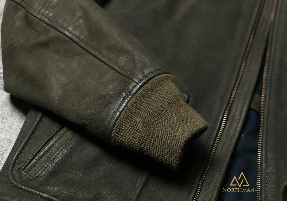 TYPE A2 FLIGHT JACKET IN OLIVE