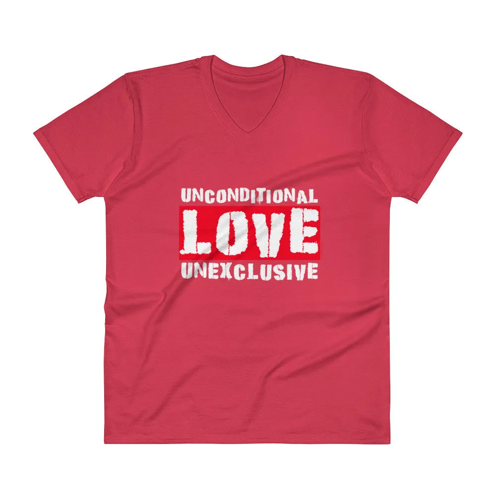 Unconditional Love Unexclusive Family Unity Peace V-Neck T-Shirt