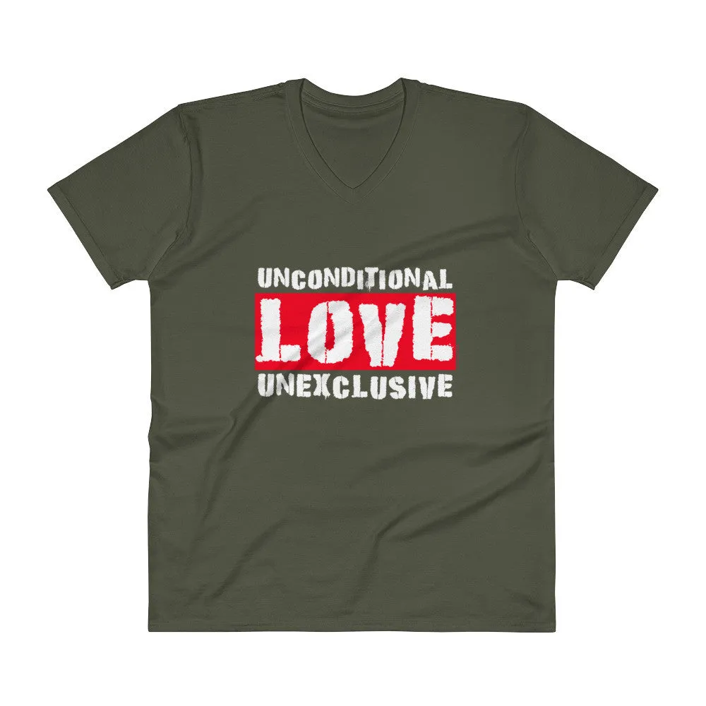 Unconditional Love Unexclusive Family Unity Peace V-Neck T-Shirt