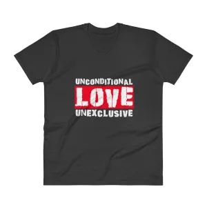 Unconditional Love Unexclusive Family Unity Peace V-Neck T-Shirt