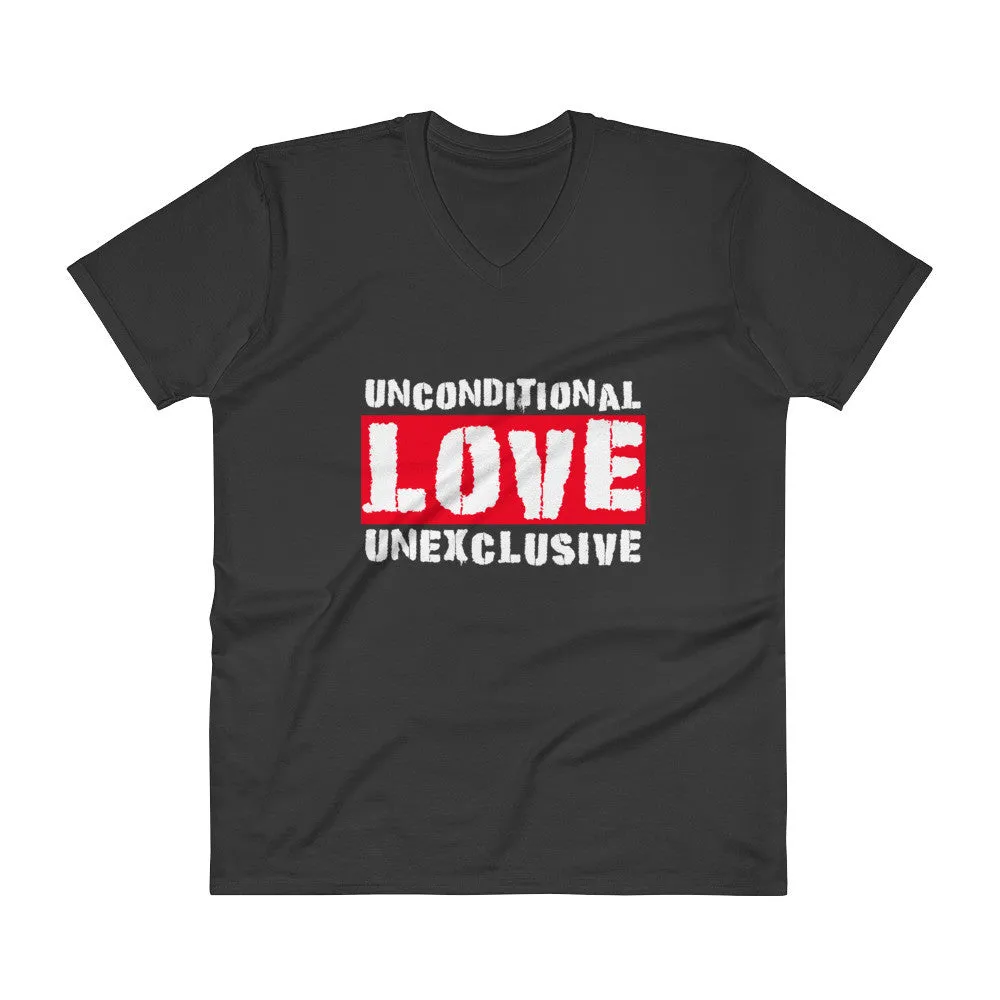 Unconditional Love Unexclusive Family Unity Peace V-Neck T-Shirt