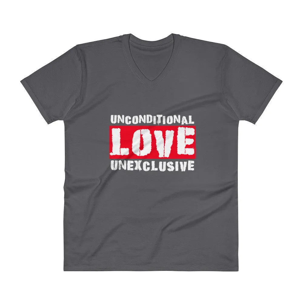 Unconditional Love Unexclusive Family Unity Peace V-Neck T-Shirt